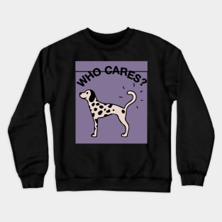 rex orange county who cares purple ? Crewneck Sweatshirt